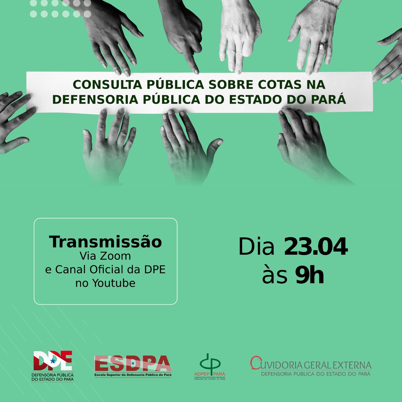 Consulta Pública Sobre Cotas na Defensoria Pública do Estado do Pará